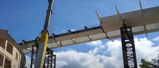 L’Aquila, ponte Belvedere in via di completamento